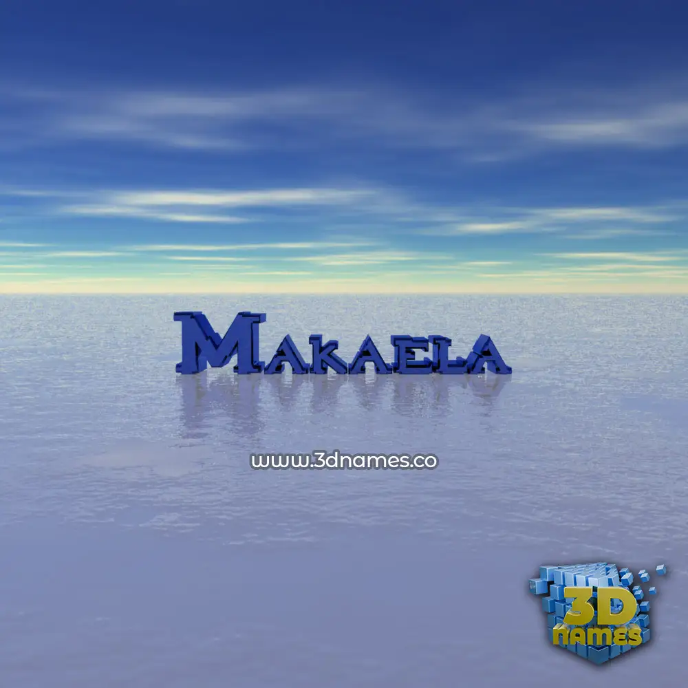 makaela in Horizon style - 3D name wallpaper