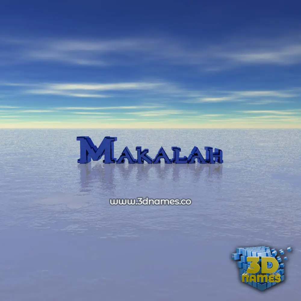 makalah in Horizon style - 3D name wallpaper