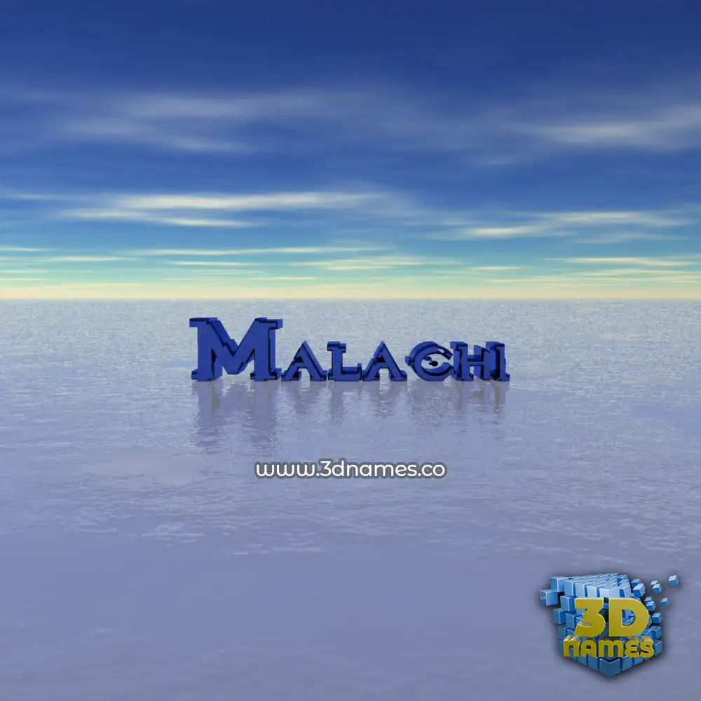 malachi in Horizon style - 3D name wallpaper