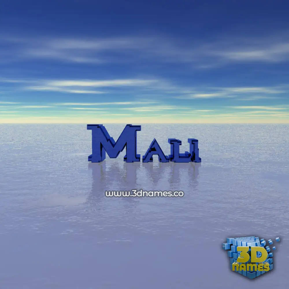 mali in Horizon style - 3D name wallpaper