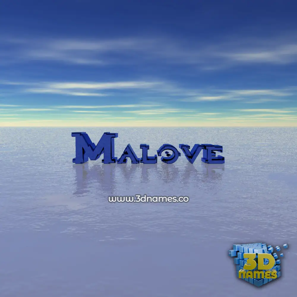 malove in Horizon style - 3D name wallpaper