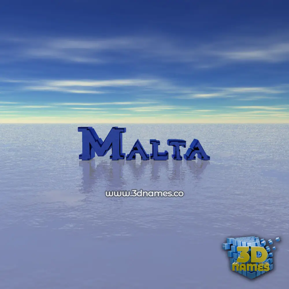 malta in Horizon style - 3D name wallpaper