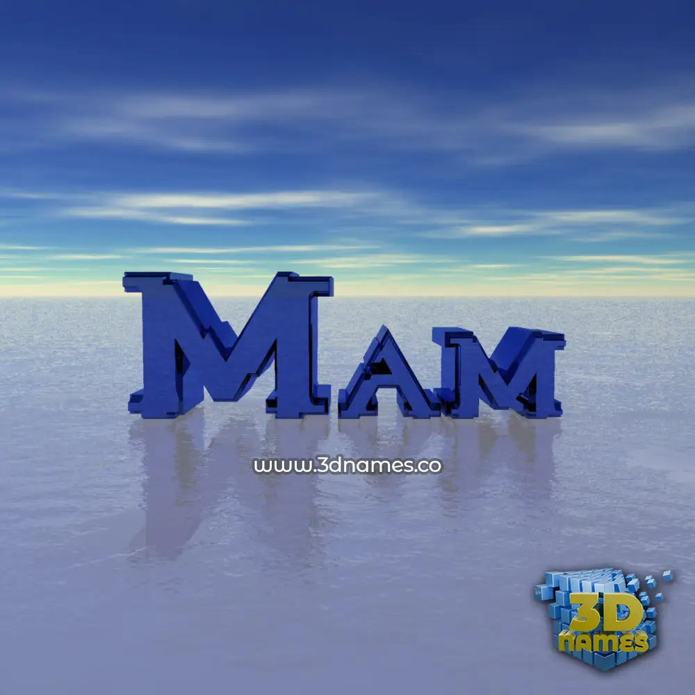 mam in Horizon style - 3D name wallpaper