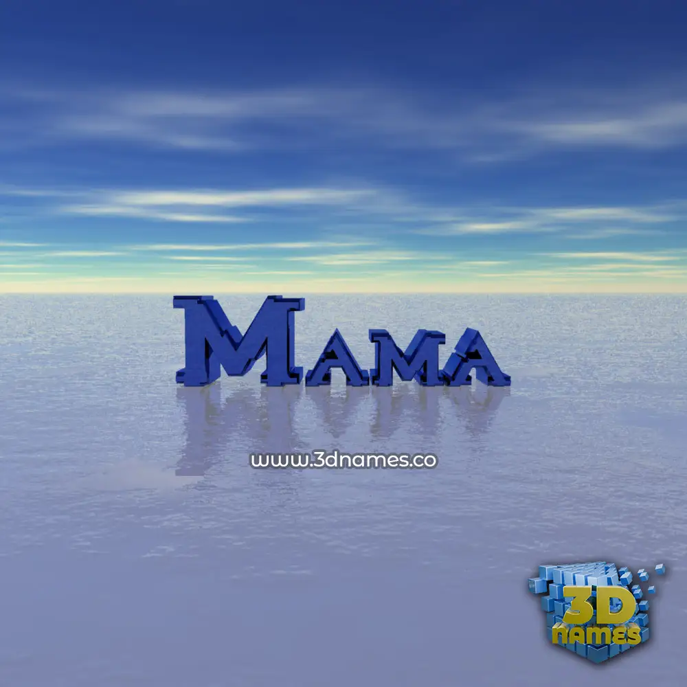mama in Horizon style - 3D name wallpaper