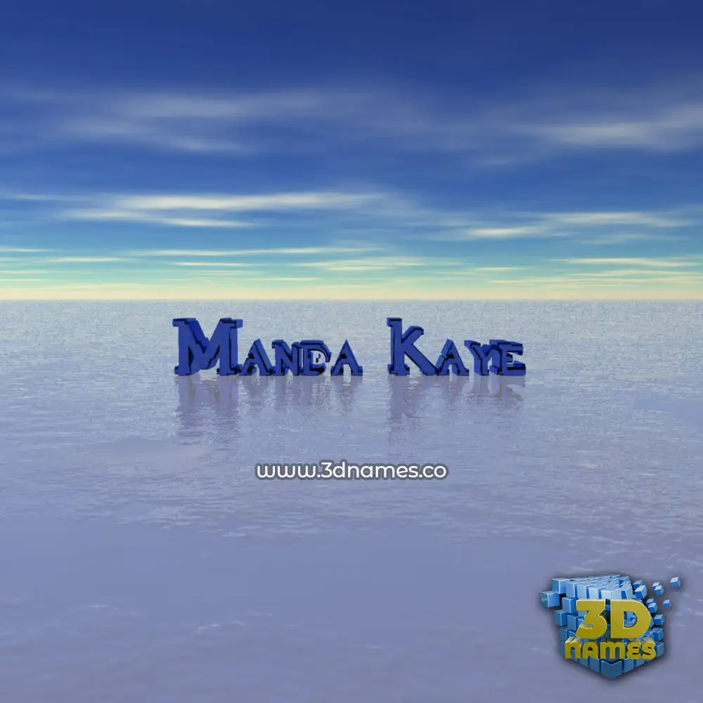 manda kaye in Horizon style - 3D name wallpaper