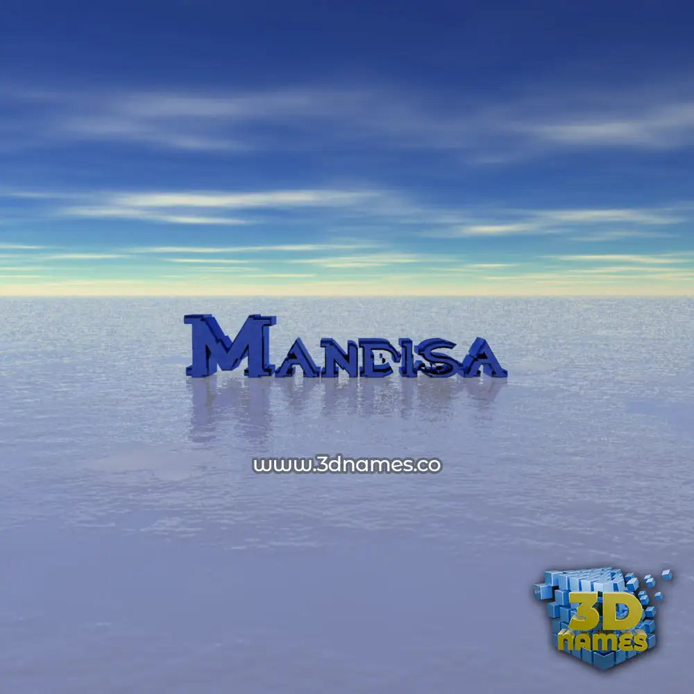 mandisa in Horizon style - 3D name wallpaper