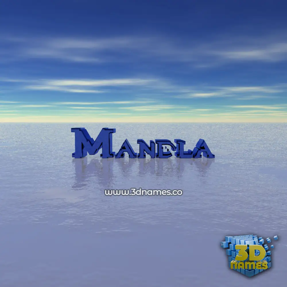 mandla in Horizon style - 3D name wallpaper