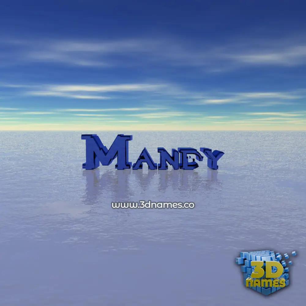 mandy in Horizon style - 3D name wallpaper