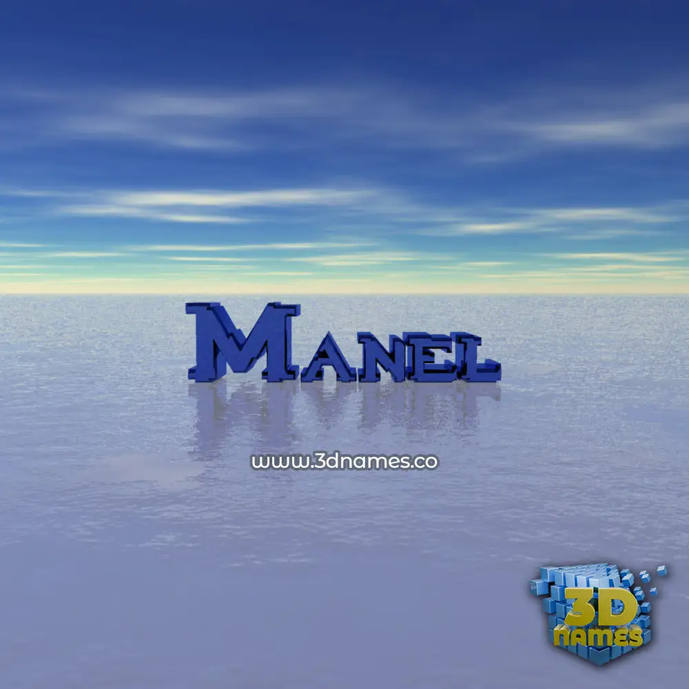 manel in Horizon style - 3D name wallpaper