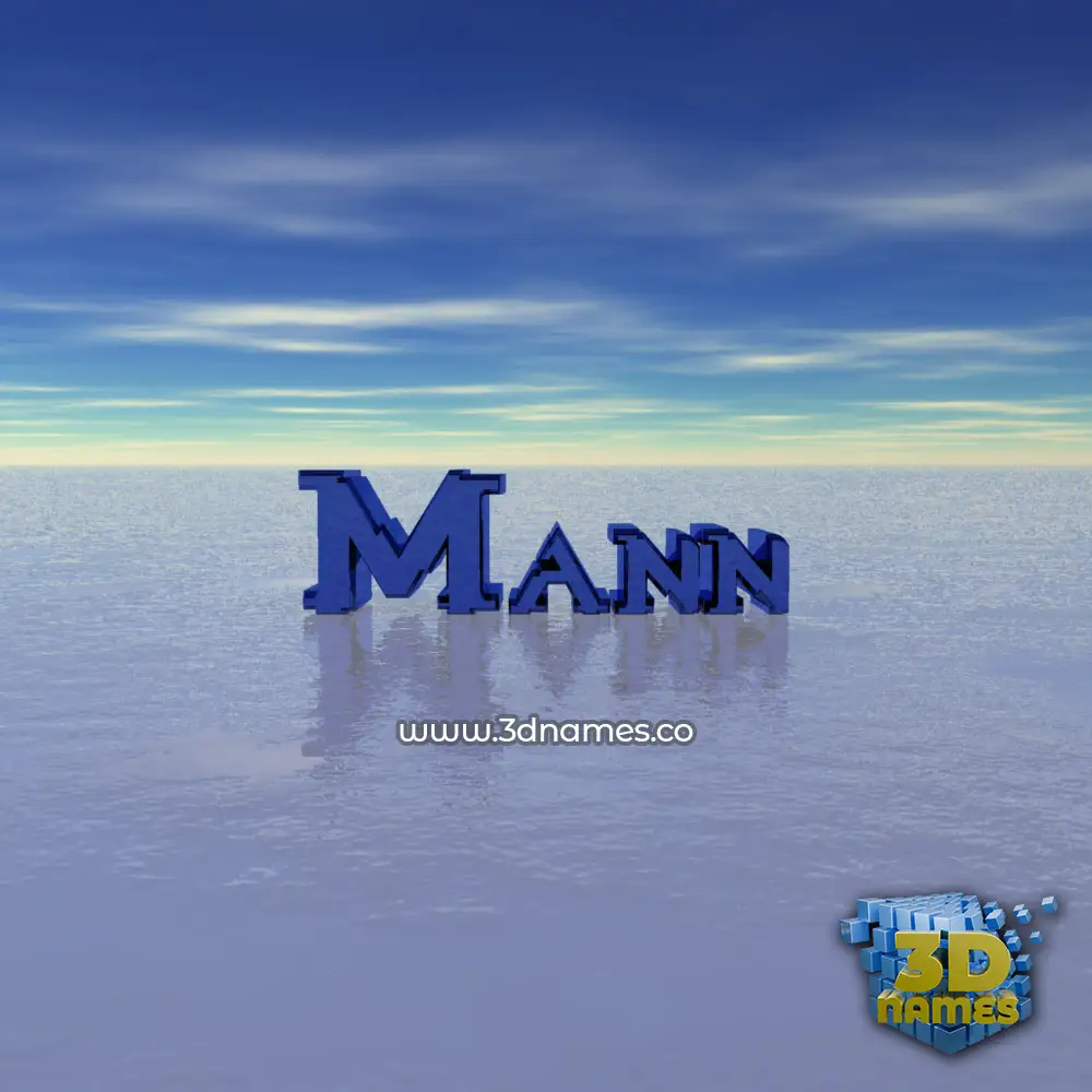 mann in Horizon style - 3D name wallpaper