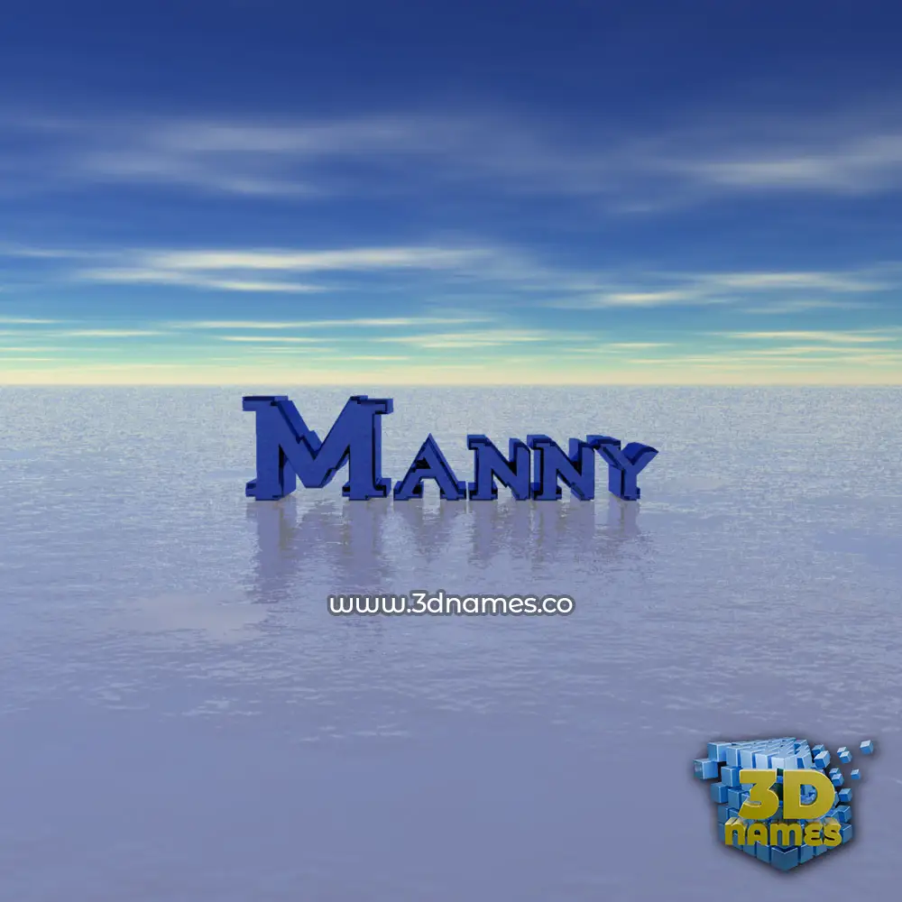 manny in Horizon style - 3D name wallpaper