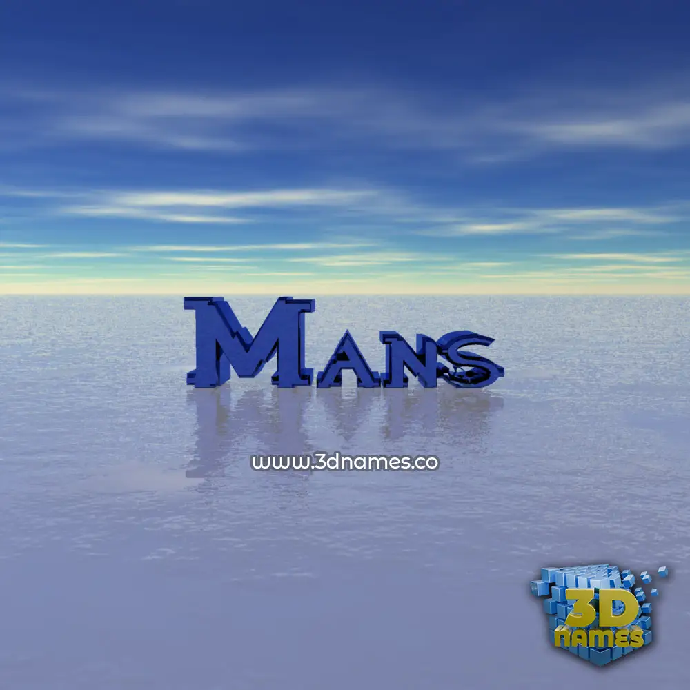 mans in Horizon style - 3D name wallpaper
