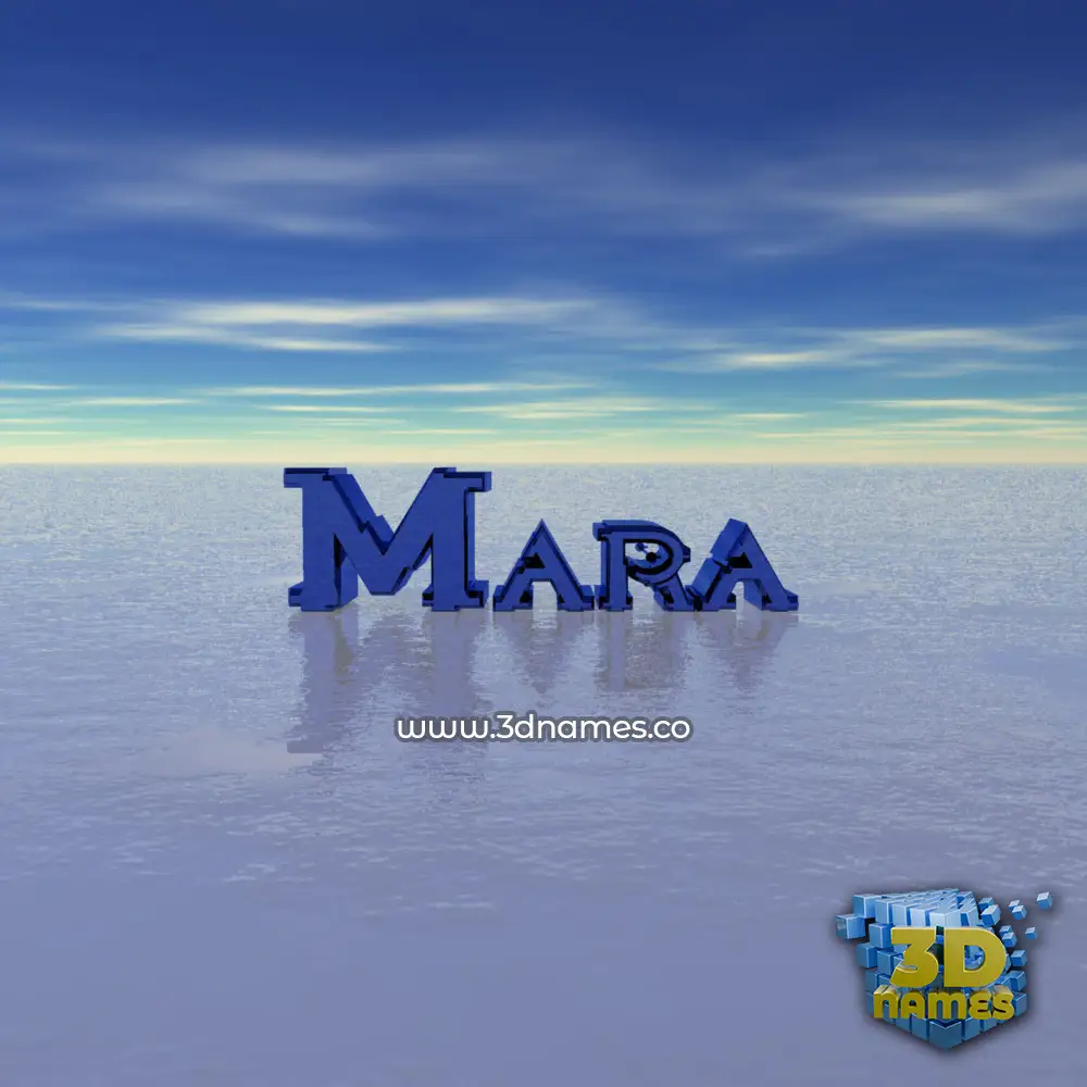 mara in Horizon style - 3D name wallpaper