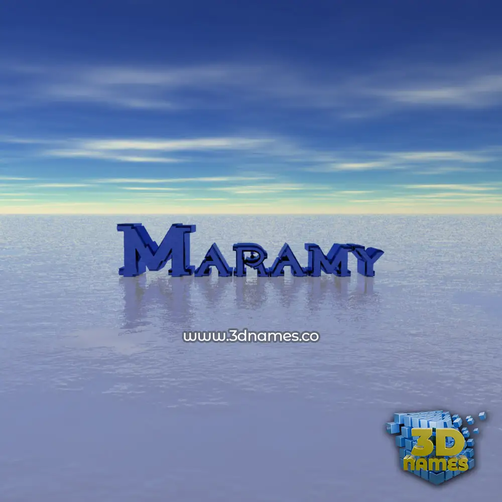 maramy in Horizon style - 3D name wallpaper