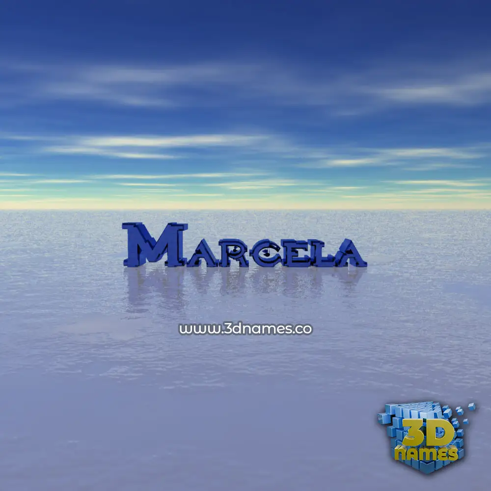 marcela in Horizon style - 3D name wallpaper