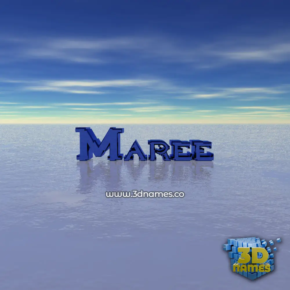 maree in Horizon style - 3D name wallpaper