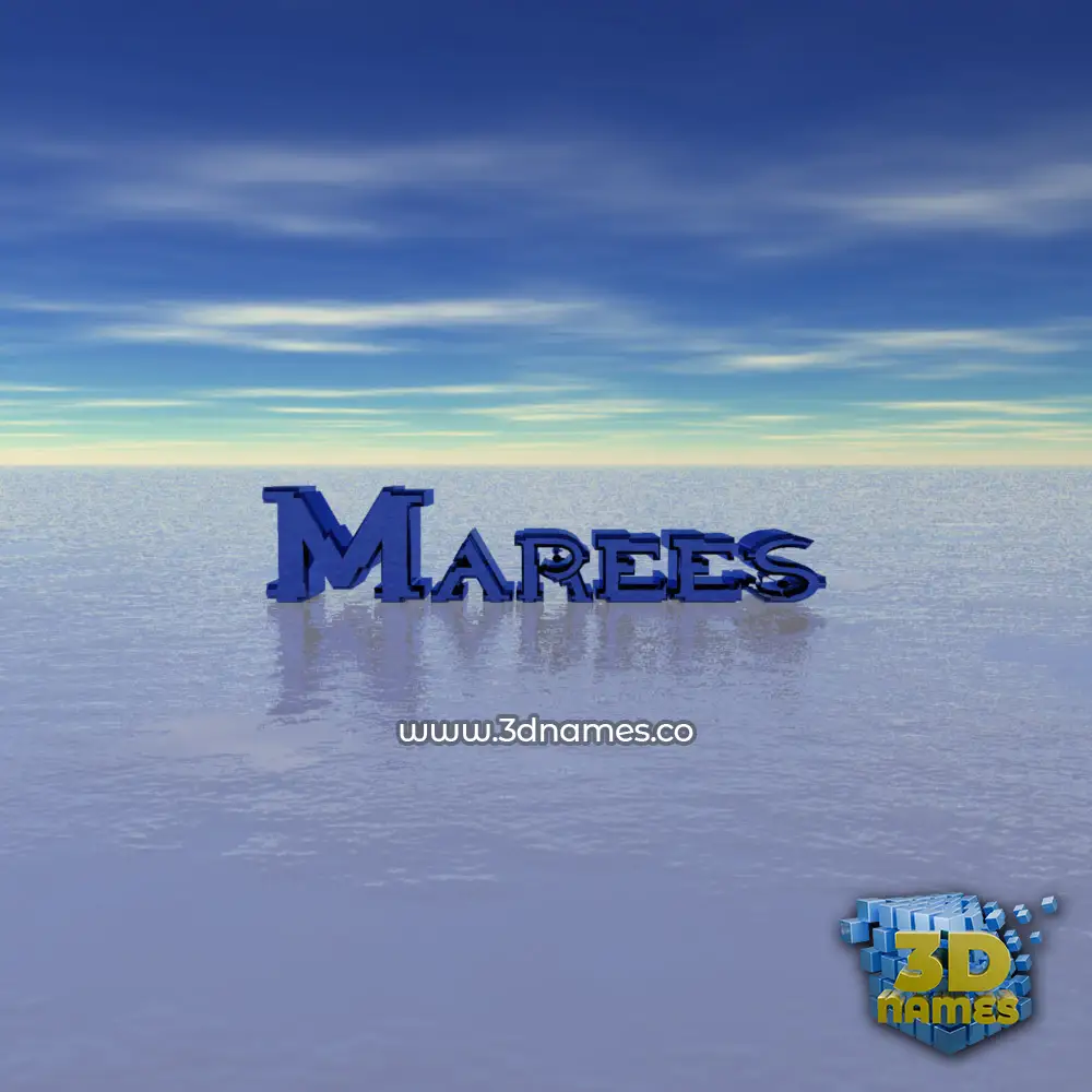 marees in Horizon style - 3D name wallpaper