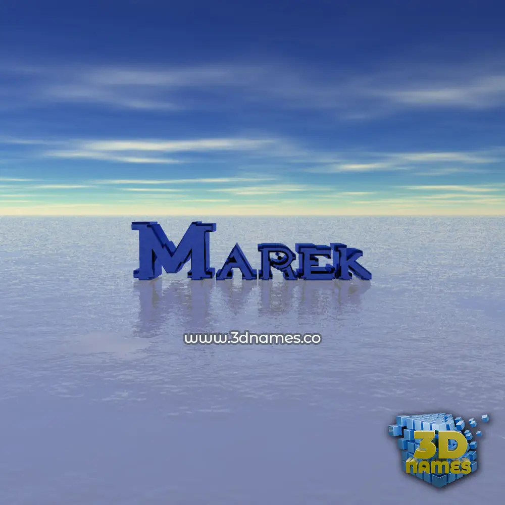 marek in Horizon style - 3D name wallpaper