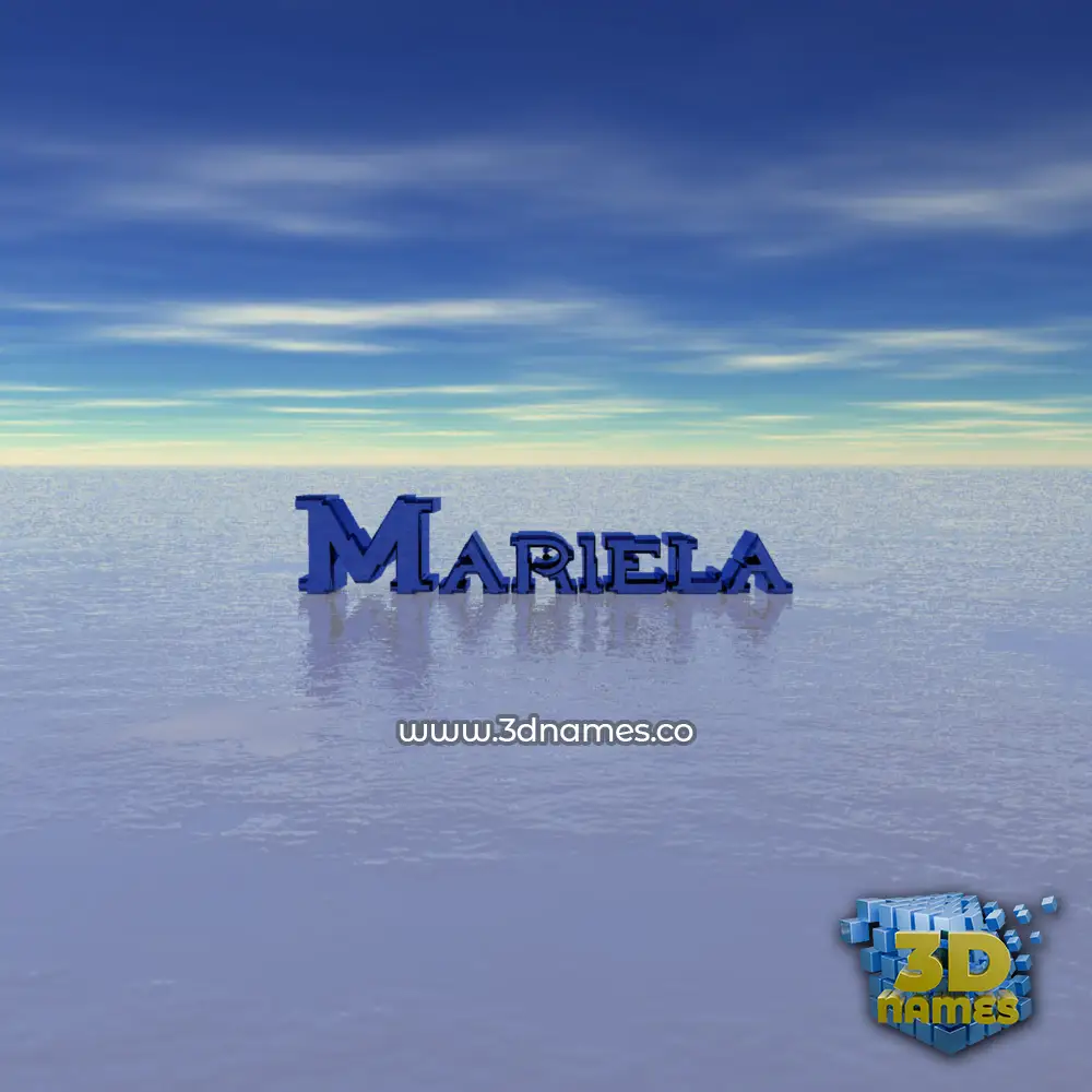 mariela in Horizon style - 3D name wallpaper
