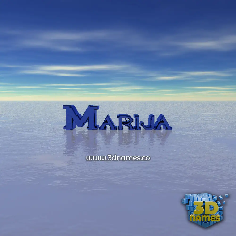 marija in Horizon style - 3D name wallpaper