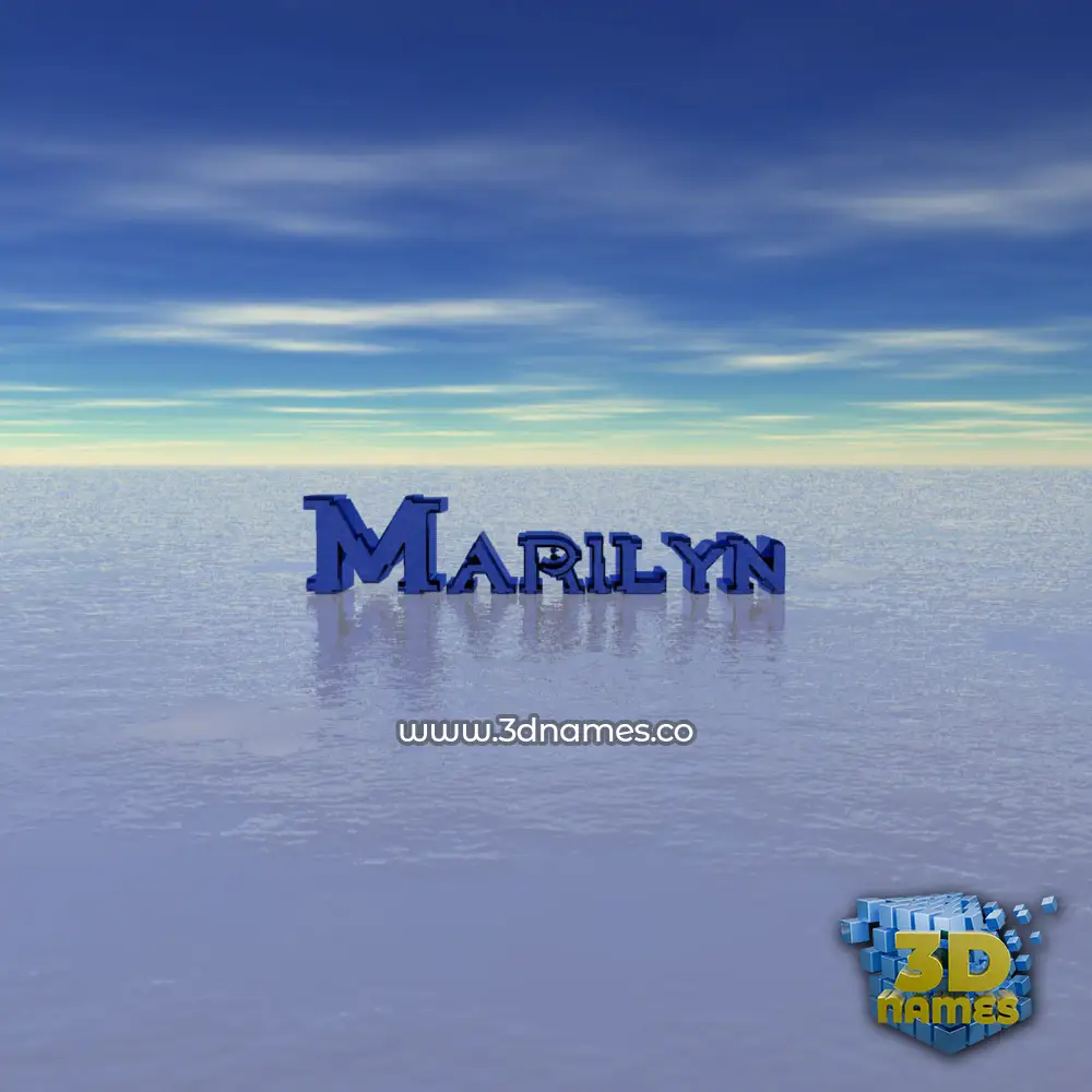 marilyn in Horizon style - 3D name wallpaper