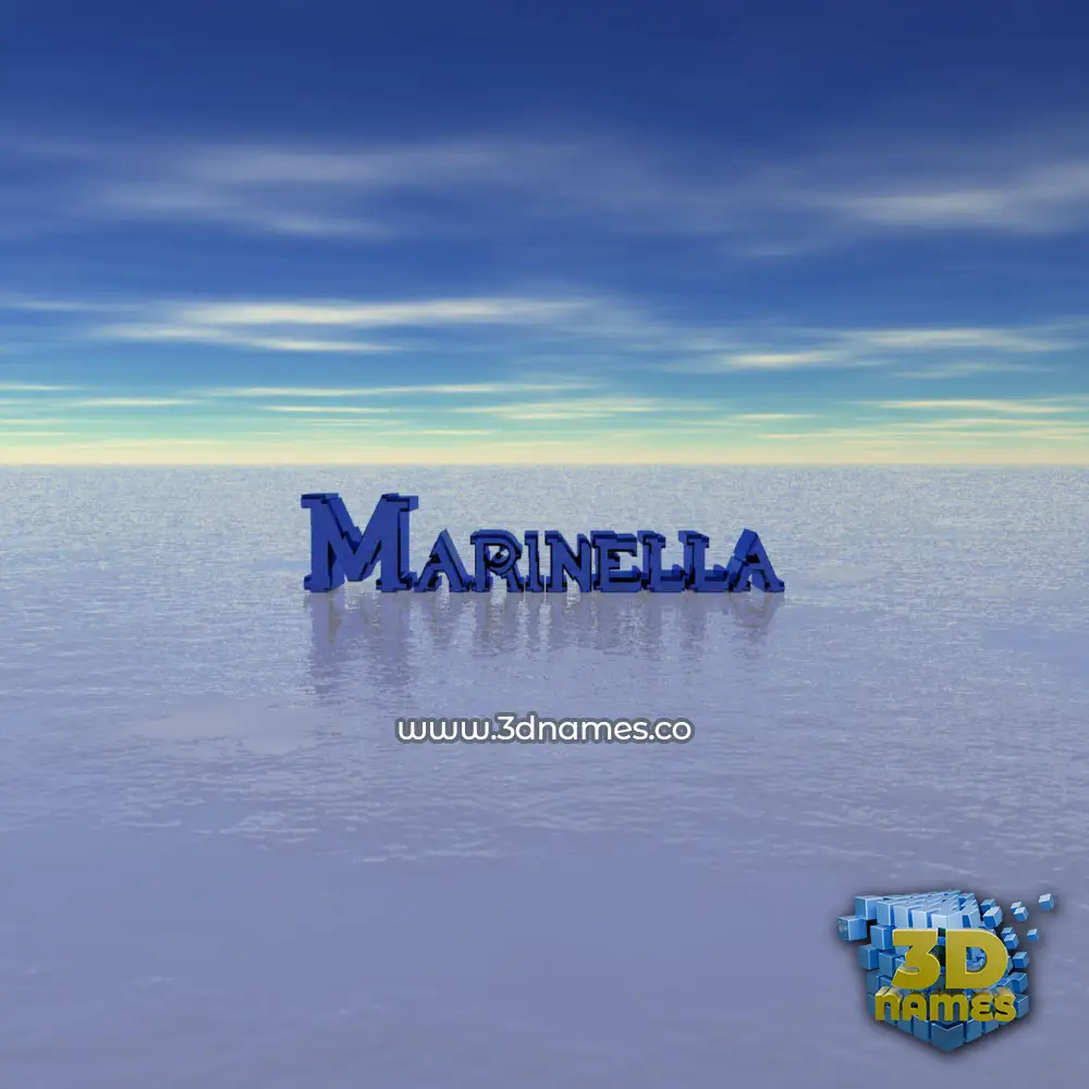 marinella in Horizon style - 3D name wallpaper