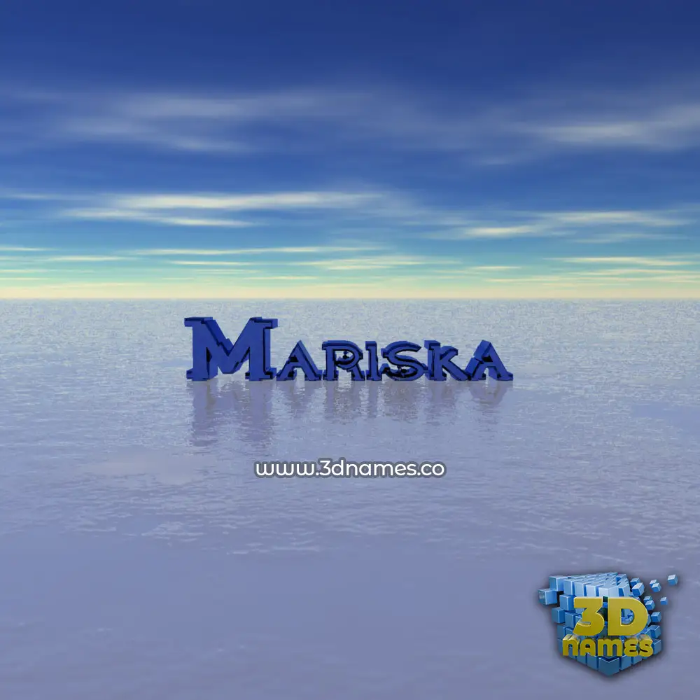mariska in Horizon style - 3D name wallpaper