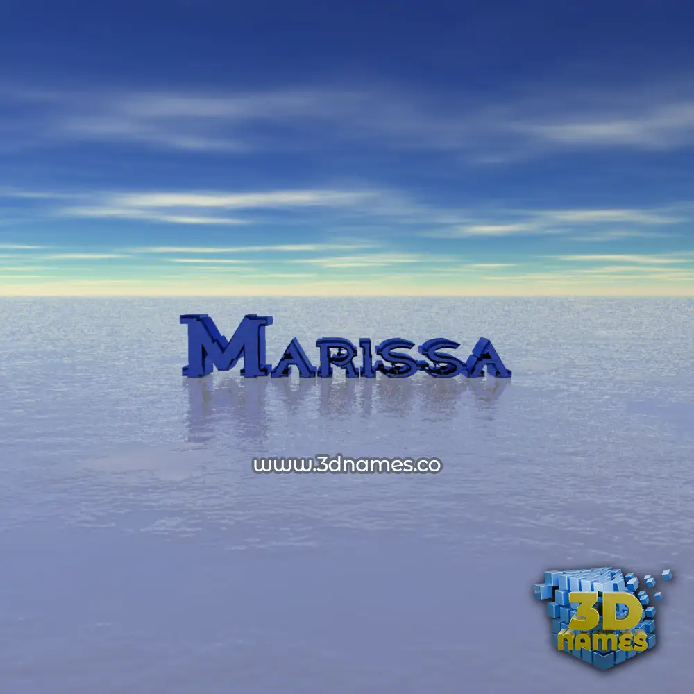 marissa in Horizon style - 3D name wallpaper