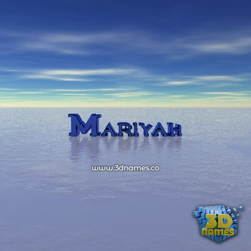 mariyah in Horizon style - 3D name wallpaper