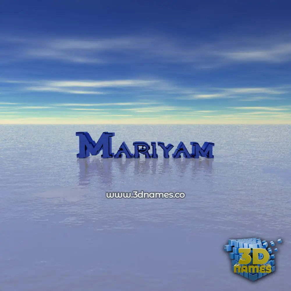 mariyam in Horizon style - 3D name wallpaper