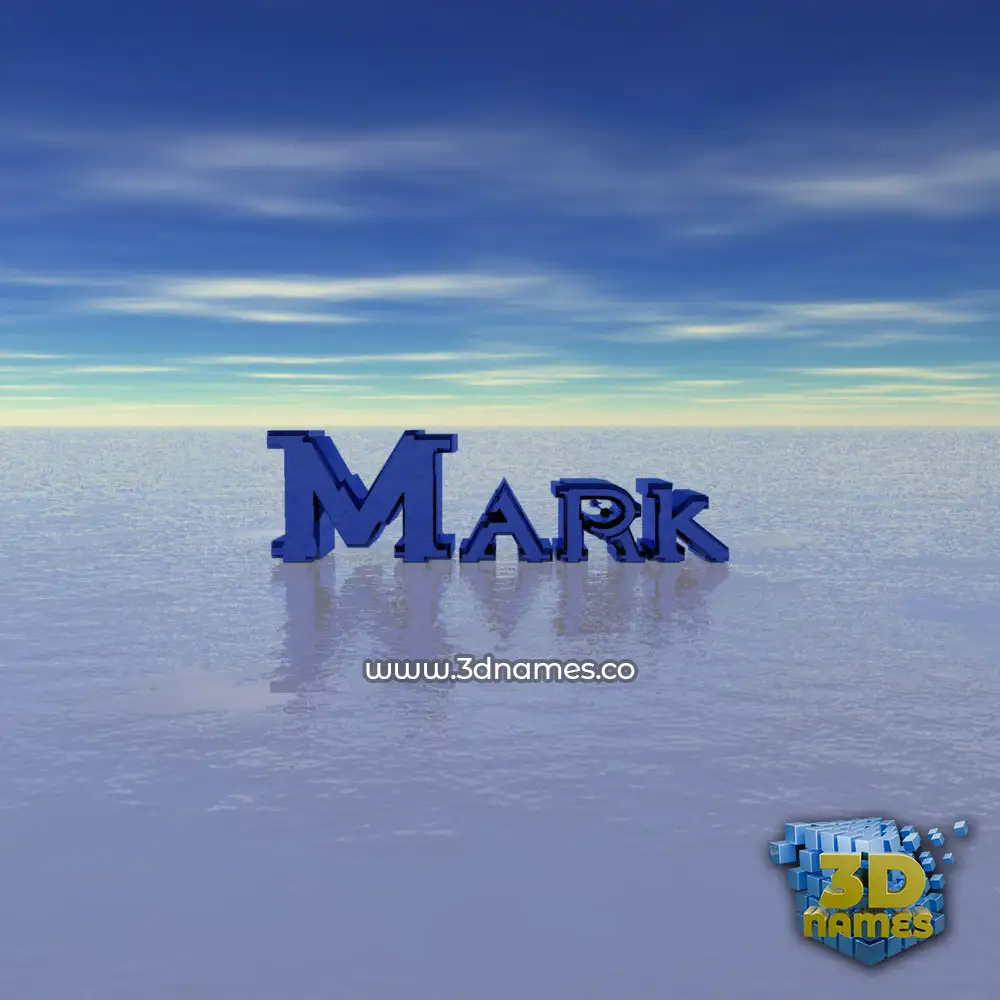 mark in Horizon style - 3D name wallpaper