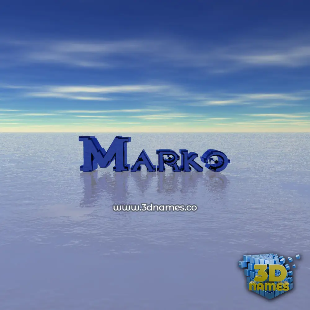 marko in Horizon style - 3D name wallpaper