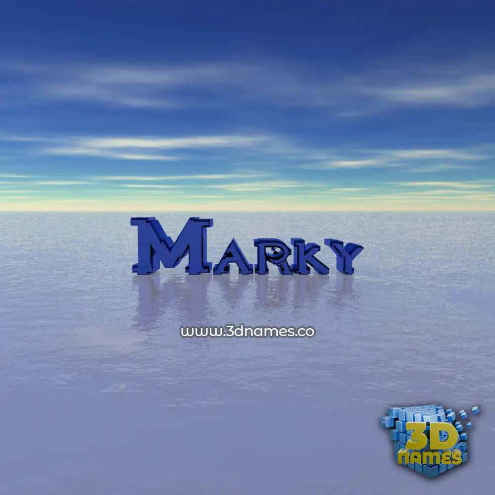 marky in Horizon style - 3D name wallpaper