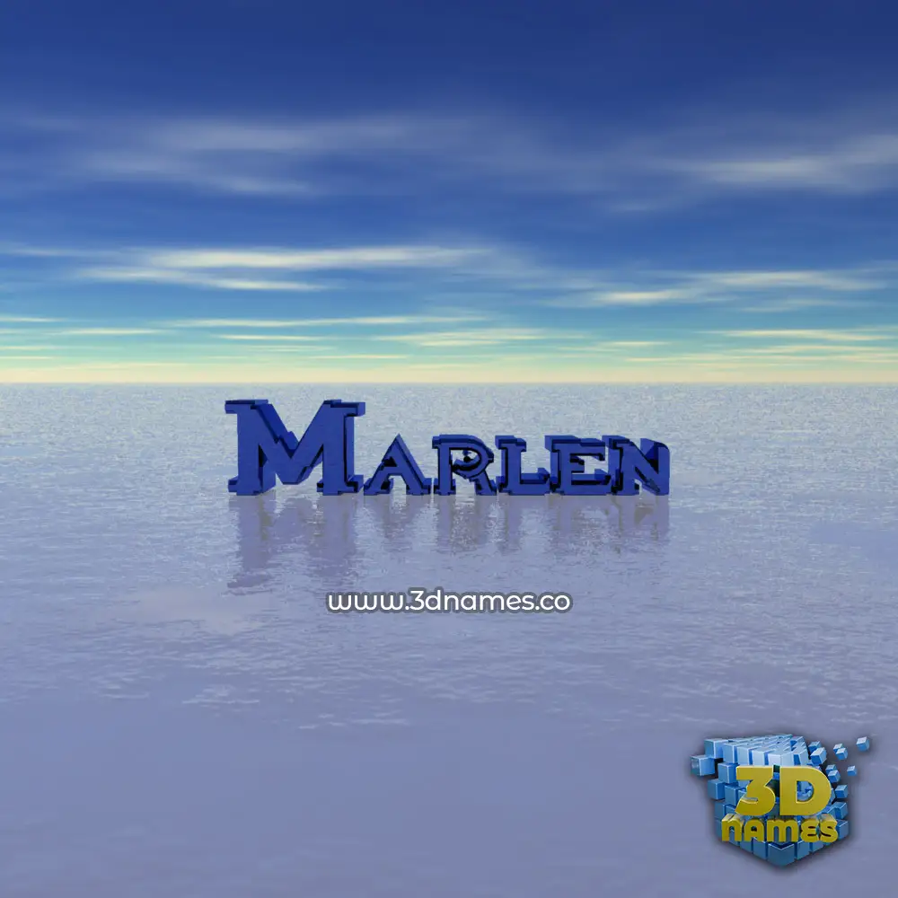 marlen in Horizon style - 3D name wallpaper