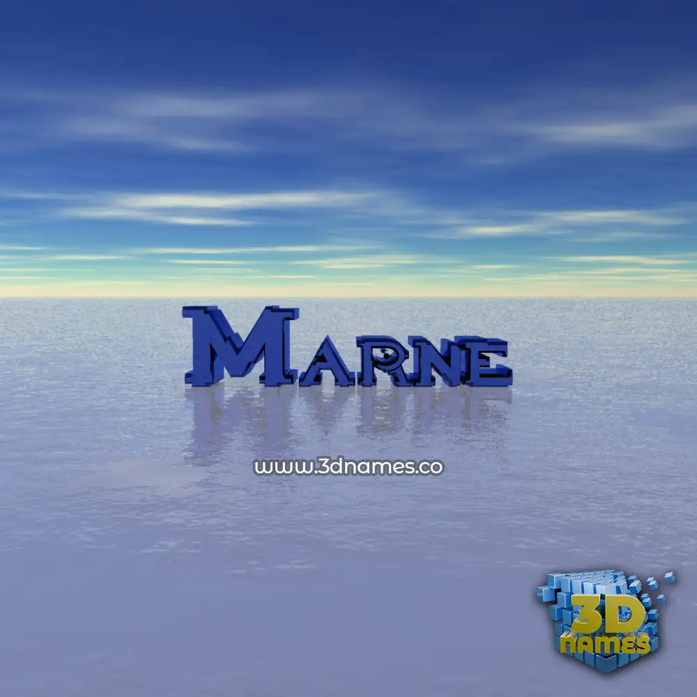 marne in Horizon style - 3D name wallpaper