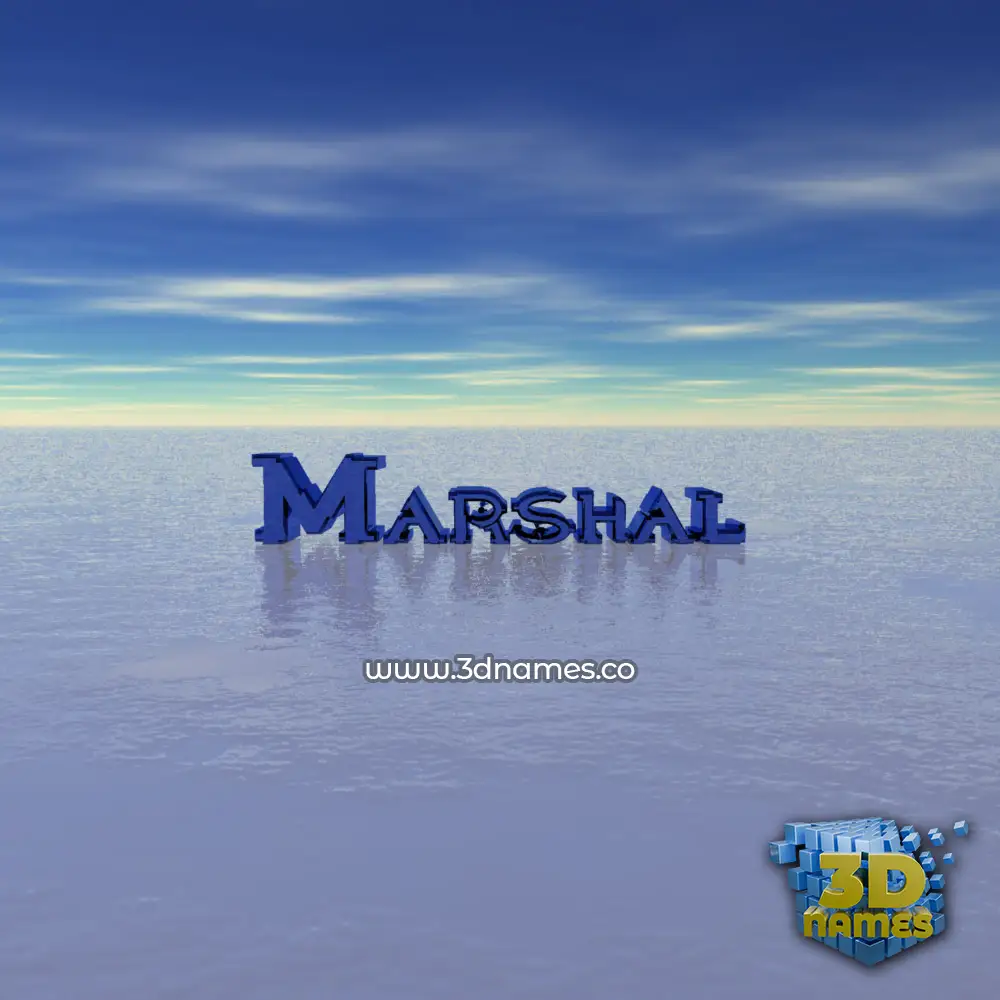 marshal in Horizon style - 3D name wallpaper