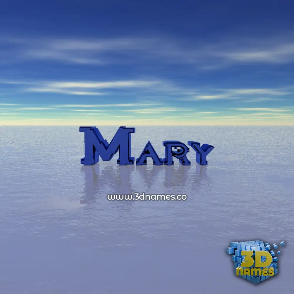 mary in Horizon style - 3D name wallpaper