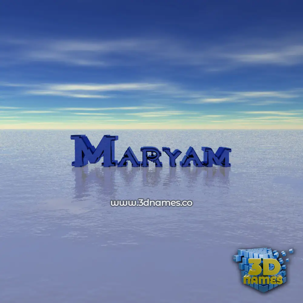 maryam in Horizon style - 3D name wallpaper