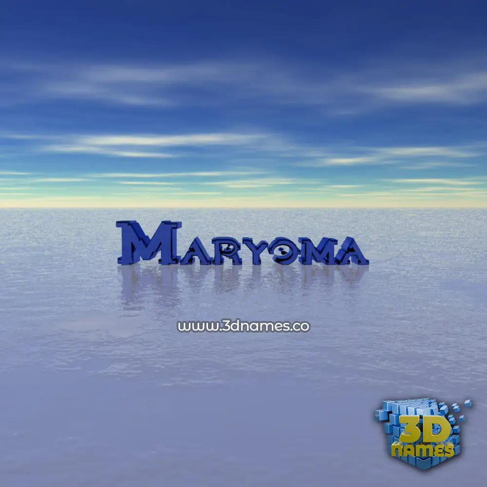 maryoma in Horizon style - 3D name wallpaper
