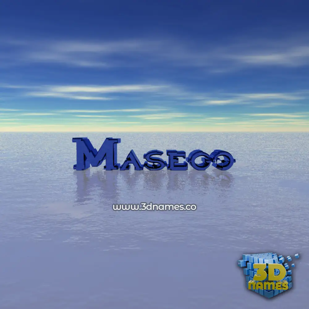 masego in Horizon style - 3D name wallpaper