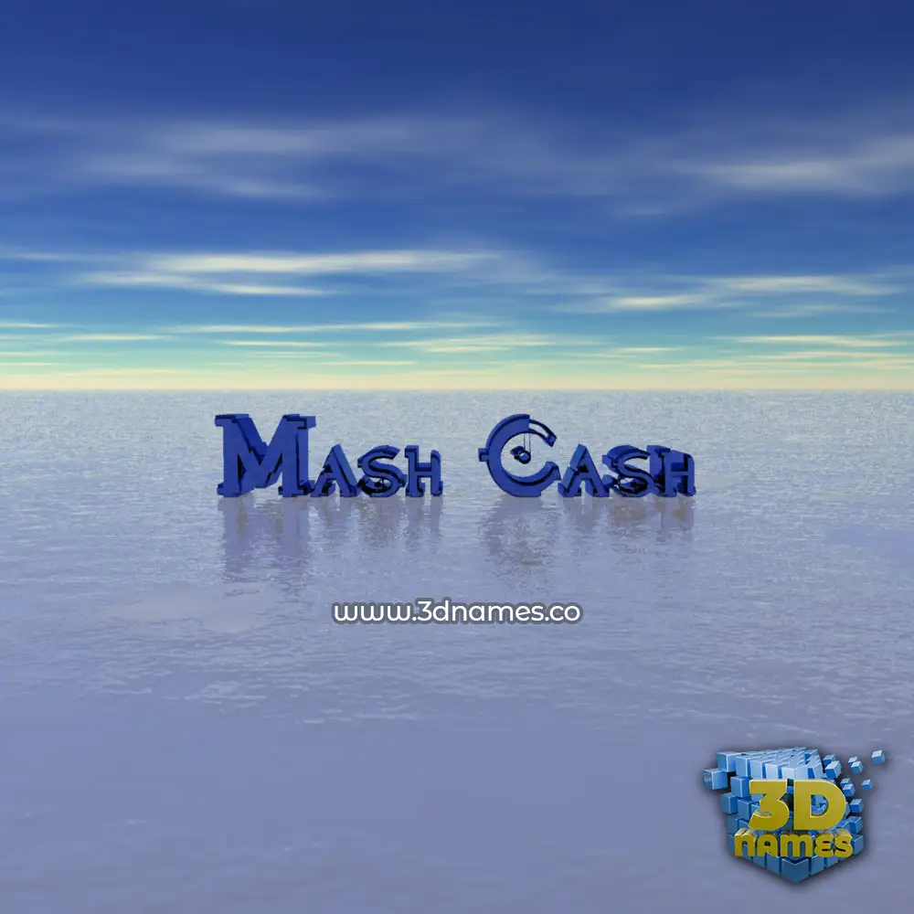 mash cash in Horizon style - 3D name wallpaper