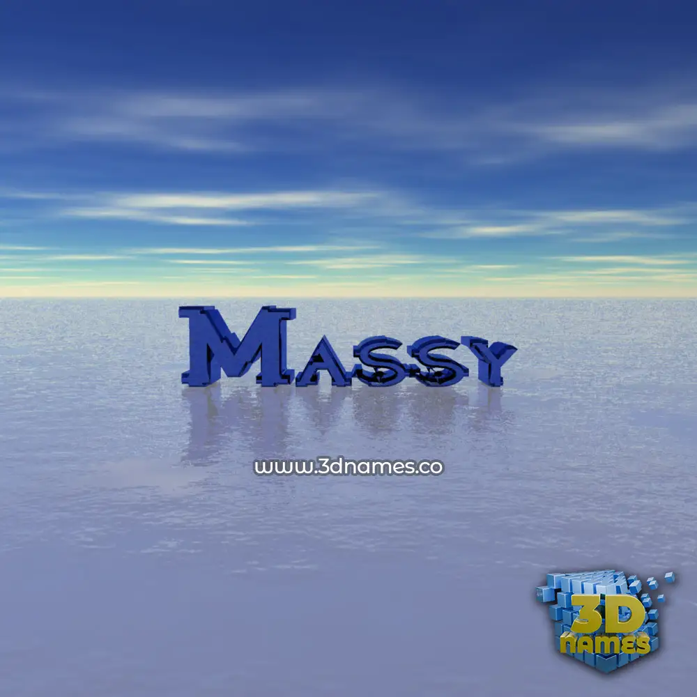 massy in Horizon style - 3D name wallpaper