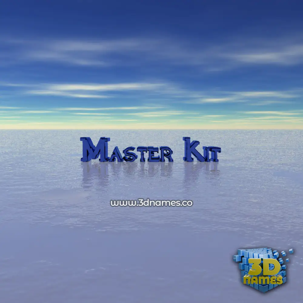 master kit in Horizon style - 3D name wallpaper