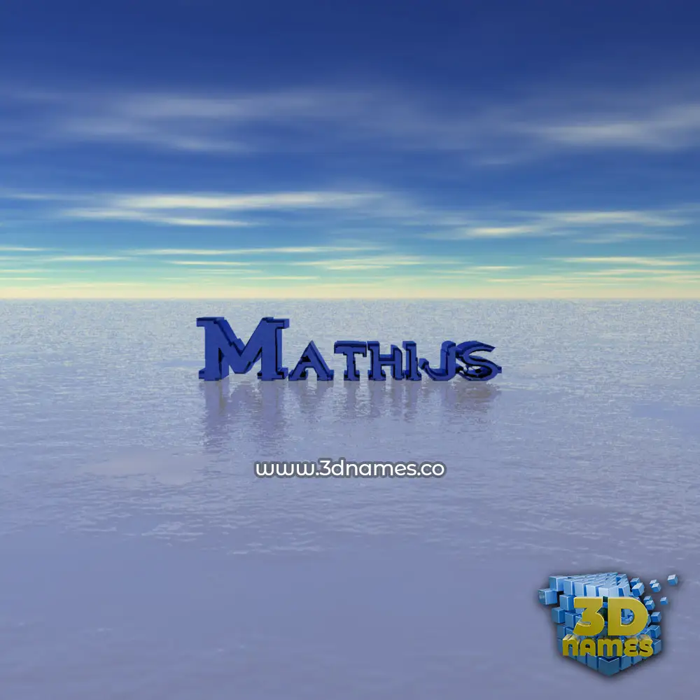 mathijs in Horizon style - 3D name wallpaper