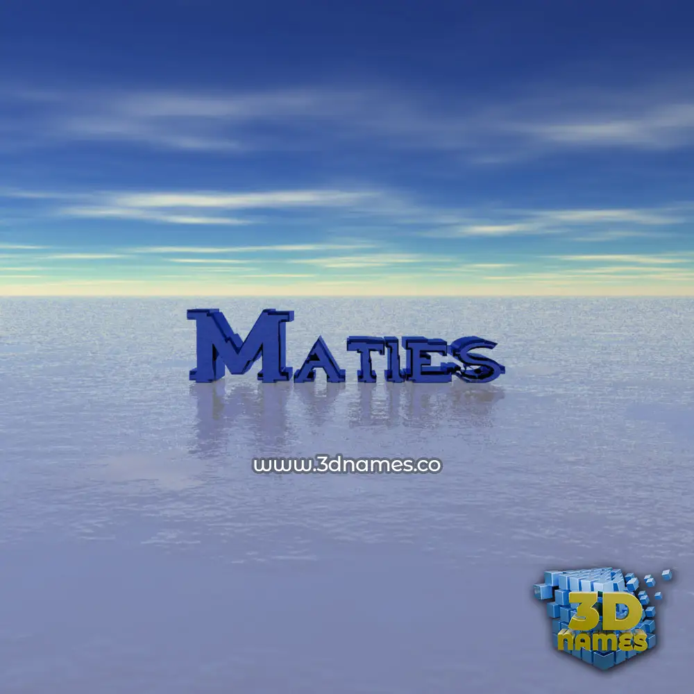 maties in Horizon style - 3D name wallpaper