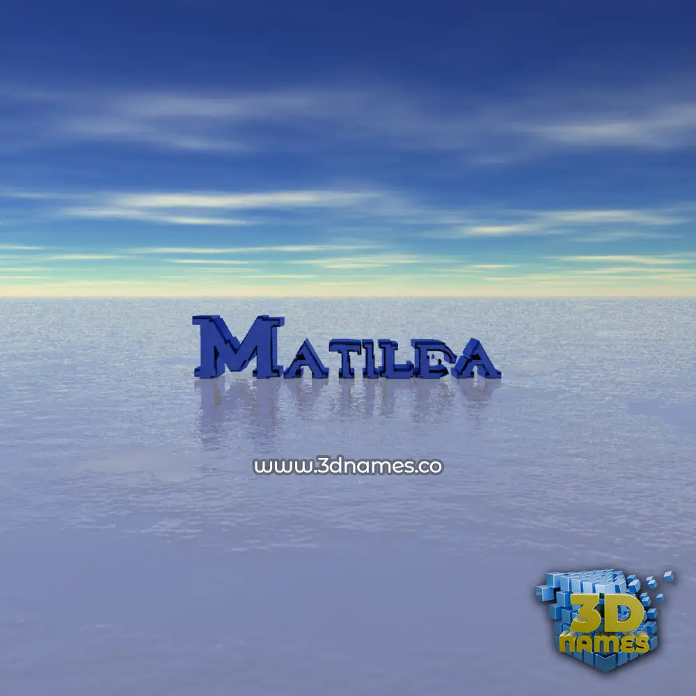 matilda in Horizon style - 3D name wallpaper