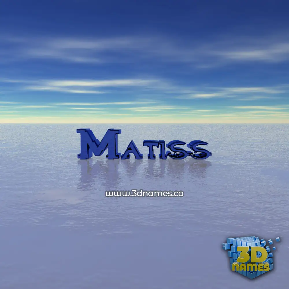 matiss in Horizon style - 3D name wallpaper