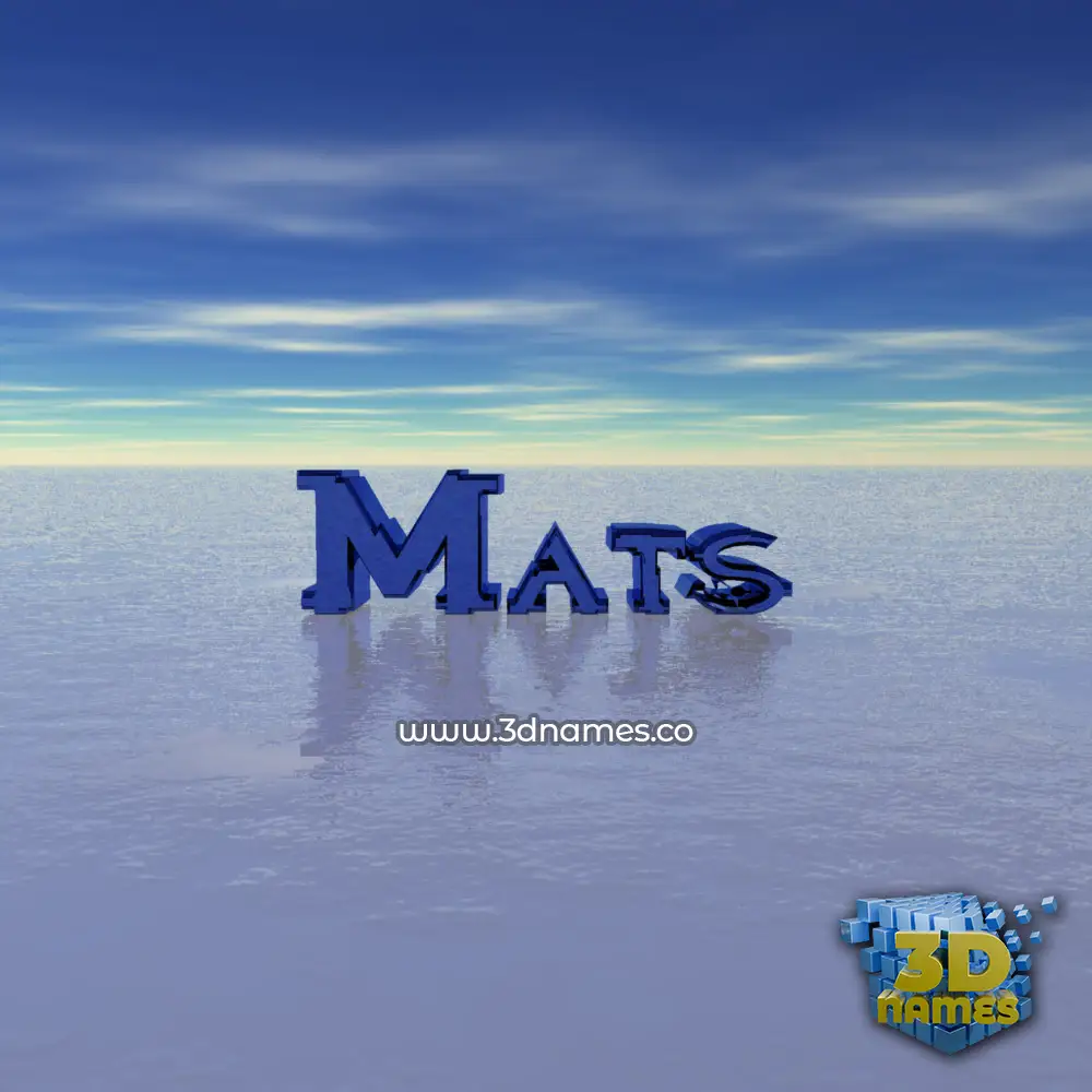 mats in Horizon style - 3D name wallpaper