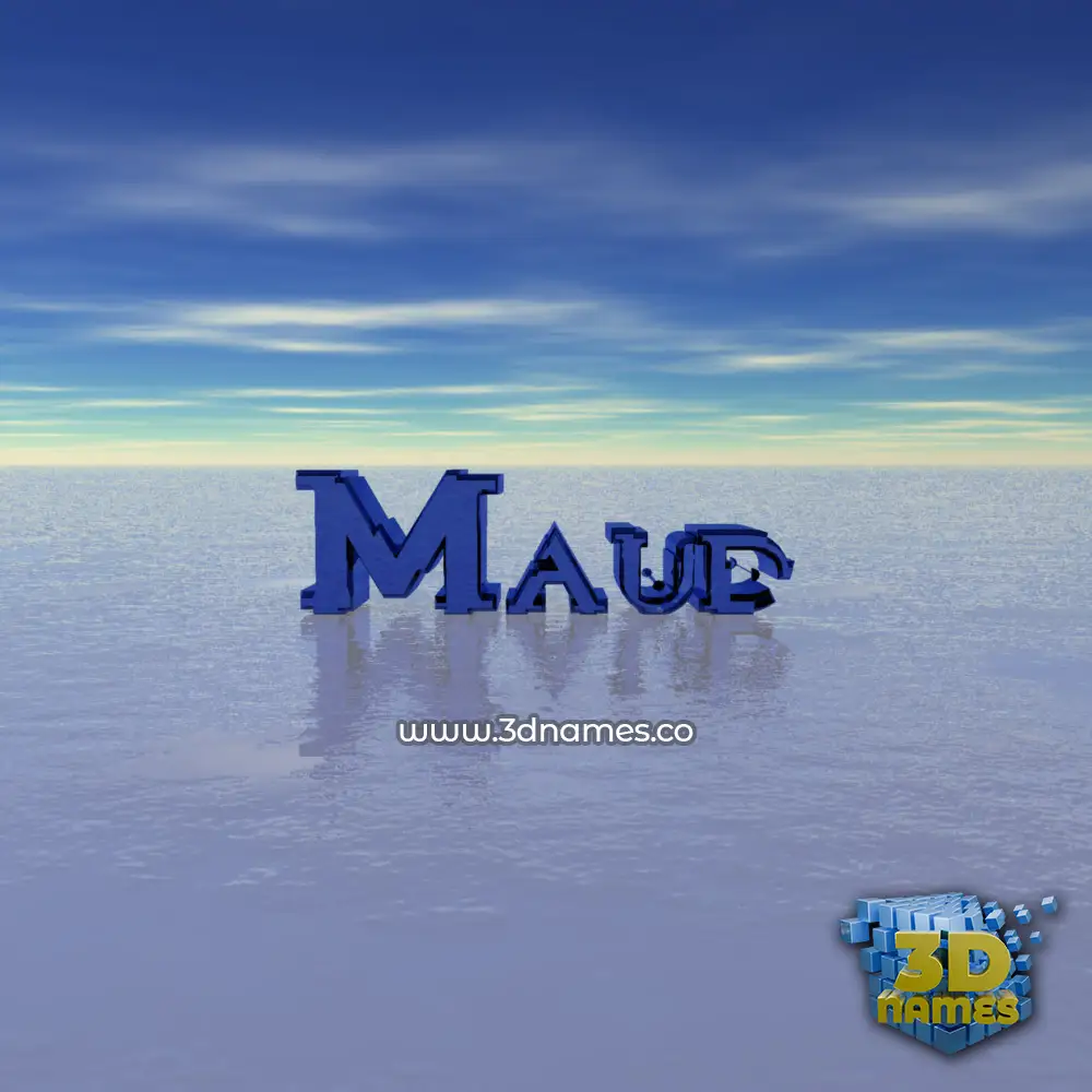 maud in Horizon style - 3D name wallpaper
