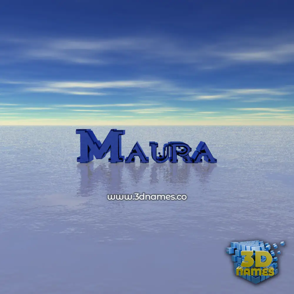maura in Horizon style - 3D name wallpaper